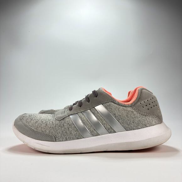 Adidas Element Refresh Gray Coral Running Shoes Sneakers S78615 Women's Size 9 - Picture 4 of 10